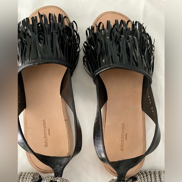 NIB Balenciaga Fringe Sandals - Picture 6 of 10
